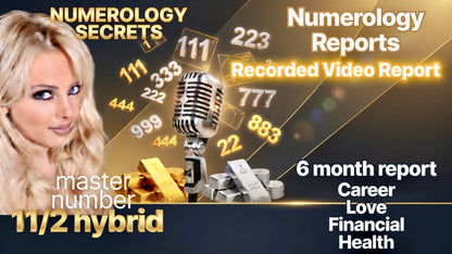 6-Month Numerology Report – Life Path, Love, Financial, Health & Career | Couples Report Available | Email starcanashores@gmail.com for Discount Links | Pay via Venmo/PayPal Friends & Family Only
